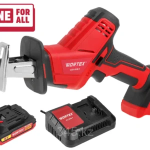 Аккум. сабельная пила WORTEX CSR 1018 E в чем. ALL1 XLT SET 18В, 1 акк., 2 Ач, дер. 100 мм