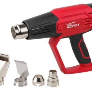 Термовоздуходувка WORTEX HG 6222 в кор. + набор сопл 2000 Вт, 3 скор., 90-600 °С