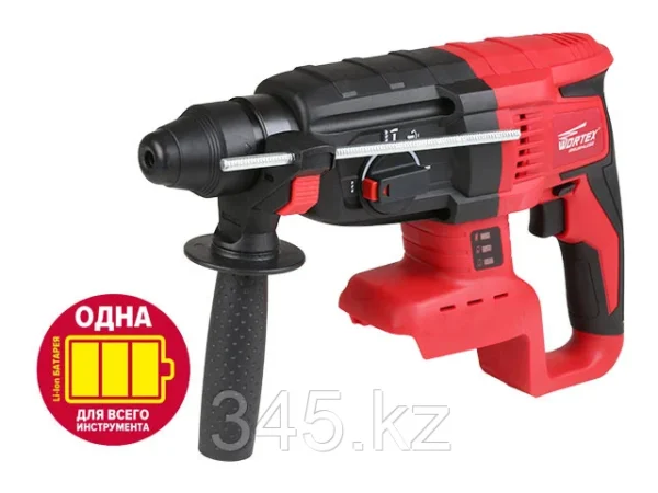 Аккум. перфоратор WORTEX CRH 1824-2 в чем. ALL1 XLT SET БЕСЩЕТ., 18 В, 2.6 Дж, 26 мм, 1х4 А*ч