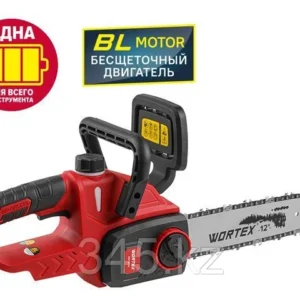 Аккум. пила цепная WORTEX CEC 3018 шина 30 см (12"), 3/8" LP, 1.1 мм ALL1 XLT SET БЕСЩЁТ.ДВИГ., 1