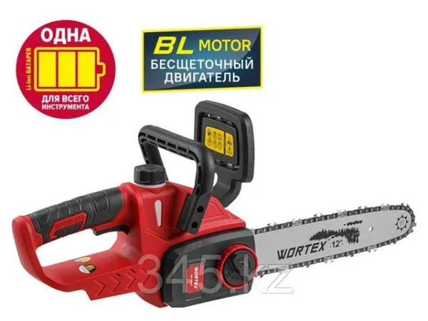Аккум. пила цепная WORTEX CEC 3018 шина 30 см (12"), 3/8" LP, 1.1 мм ALL1 XLT SET БЕСЩЁТ.ДВИГ., 1